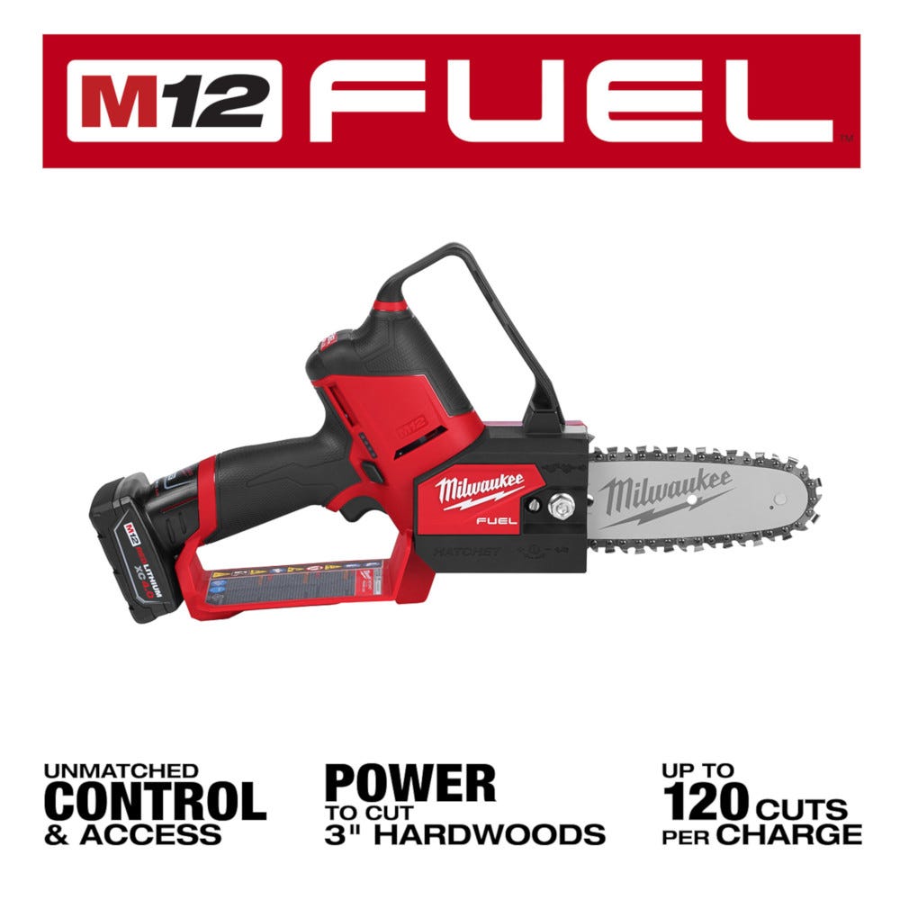 Milwaukee 2527-21 M12 FUEL HATCHET 6-Inch Pruning Saw 4.0Ah Kit