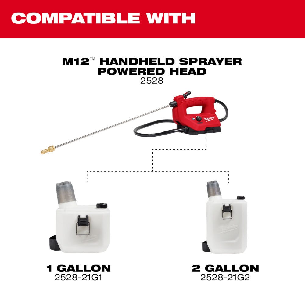 Milwaukee 2528-21G2 M12 2-Gallon Handheld Sprayer 2.0Ah Kit