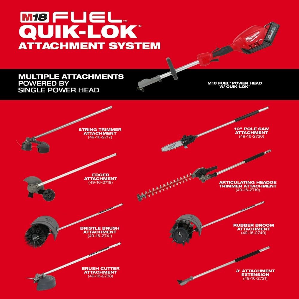 Milwaukee 49-16-2718 M18 FUEL QUIK-LOK Edger Attachment