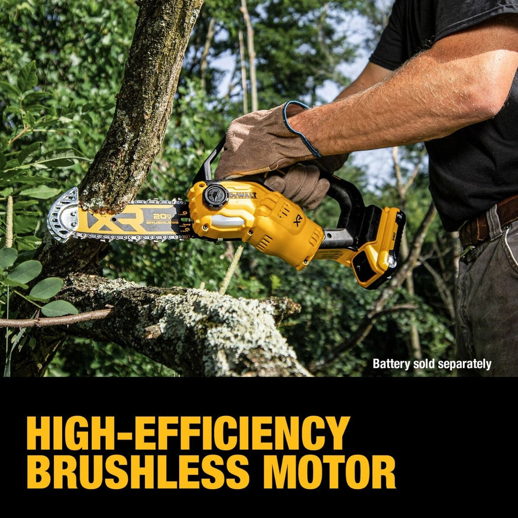 DeWalt DCCS623B 20V MAX XR Brushless 8 in. Chainsaw, Tool Only