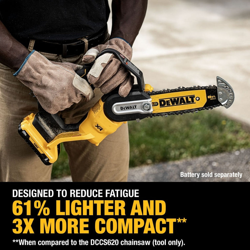 DeWalt DCCS623B 20V MAX XR Brushless 8 in. Chainsaw, Tool Only